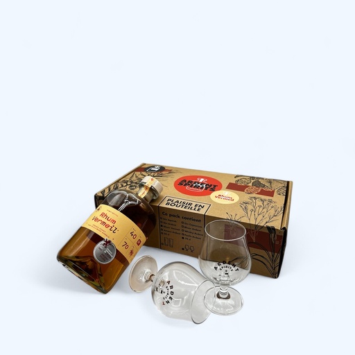 [AS-P2V70-RVER] (Pack 2 Verres) Rhum Vermeil 70cl - Ardent Spirits BIO